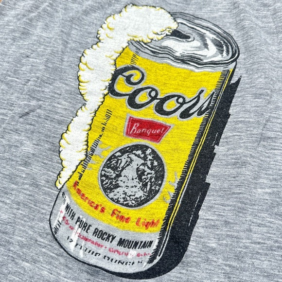 Vintage 70s Coors Banquet Beer Sportswear K Single Stitch Tanktop Mens Large - Picture 4 of 8